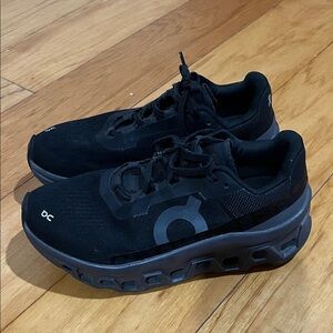 On Running Black Athletic Shoes